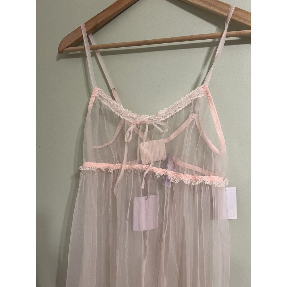 Nwt savage x fenty women's babydoll open back , pinky swear size large - Picture 2 of 10